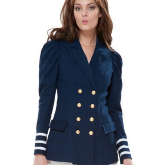 Betsey Johnson Jackets & Blazers - Betsey Johnson navy blue sailor blazer